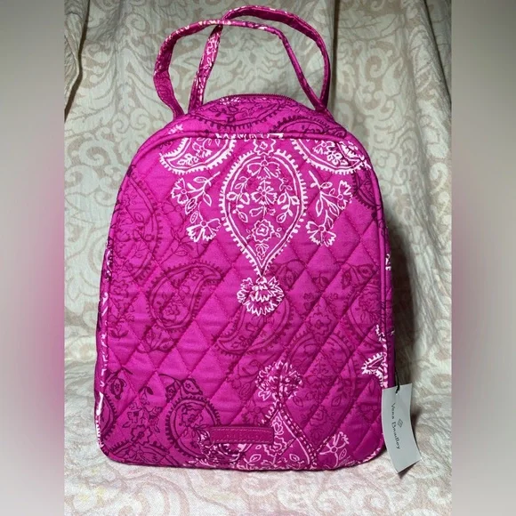 NWT Vera Bradley Stamped Paisley Pink Lunch Bag - Picture 3 of 9